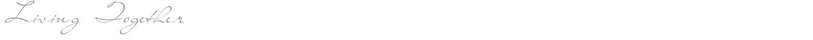 Living Together font preview